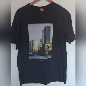Vintage Y2k V/sual Skateboards Sexy Nikki Cityscape Tshirt